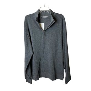 Cutter & Buck Men’s XL Quarter Zip Gray Pullover Knit Sweater